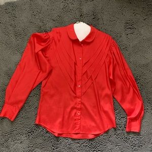 Liz Claiborne VINTAGE Ruffle tier BLOUSE